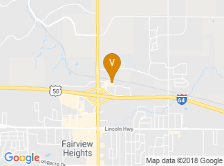map of Holiday Inn St. Louis-Fairview Heights