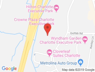 map of Crowne Plaza Charlotte Executive Park