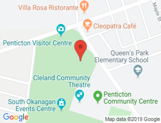 map of Penticton Trade and Convention Centre