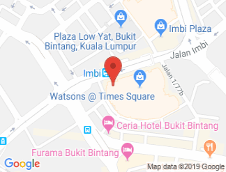 map of Berjaya Times Square Hotel