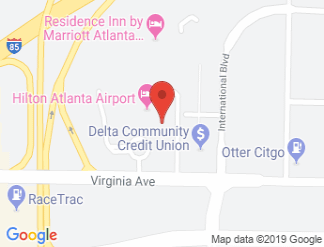 map of Hilton Atlanta Airport