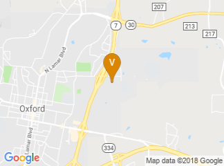map of Hampton Inn Oxford/Conference Center