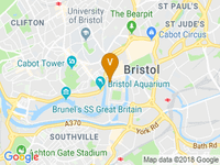 map of Radisson Blu Hotel, Bristol