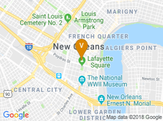 map of Hilton New Orleans/St. Charles Avenue