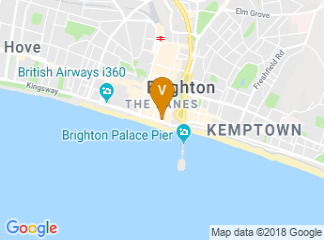 map of Jurys Inn Brighton Waterfront