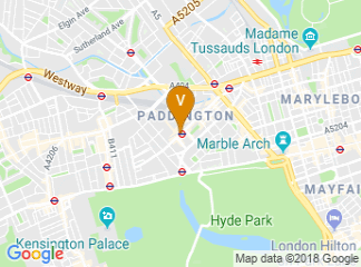 map of Hilton London Paddington