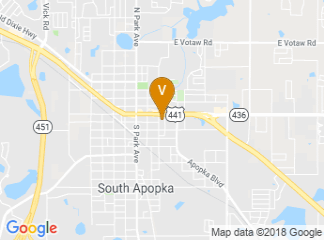 map of First Baptist Church of Apopka