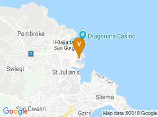 map of Hilton Malta