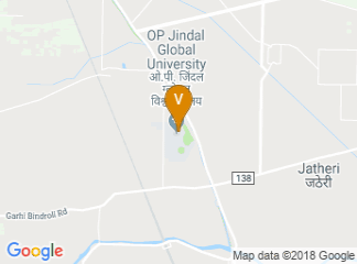 map of OP Jindal Global University