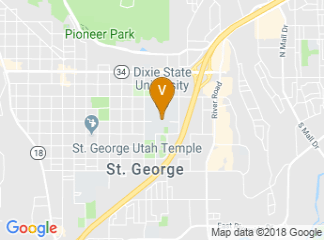 map of Dixie State University.