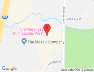 map of Crowne Plaza Minneapolis