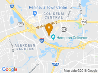 map of Embassy Suites by Hilton Hampton Hotel Convention Center & Spa