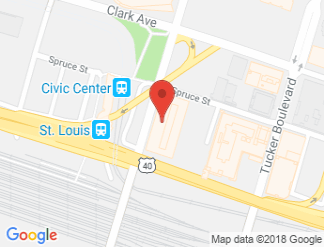 map of St. Louis City Center Hotel