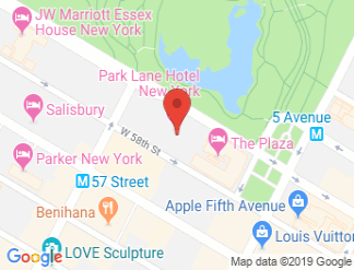 map of Park Lane Hotel New York