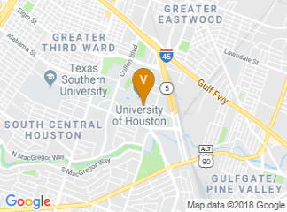 map of Hilton University of Houston
