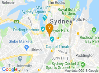 map of Radisson Hotel & Suites Sydney