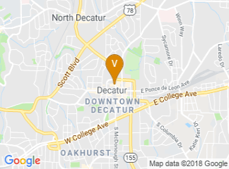 map of Courtyard by Marriott Atlanta Decatur Downtown/Emory