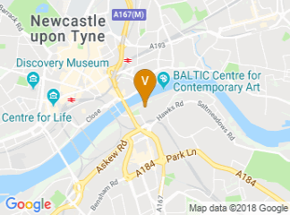 map of Sage Gateshead