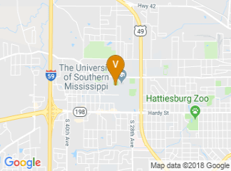 map of The University of Southern Mississippi