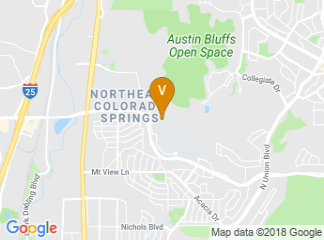 map of University of Colorado Colorado Springs