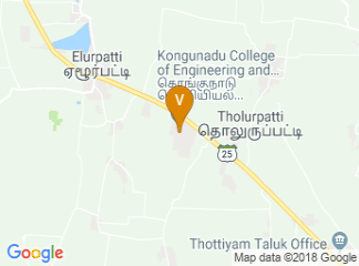 map of Kongunadu College of Engineering and Technology