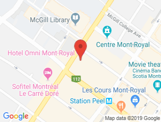map of Hotel Omni Mont-Royal