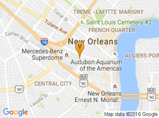 map of hyatt regency french quarter, new orleans, la