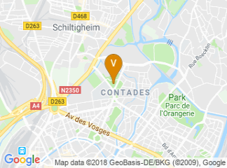 map of Hotel Mercure Strasbourg Palais des Congres