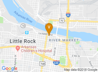 map of DoubleTree Little Rock