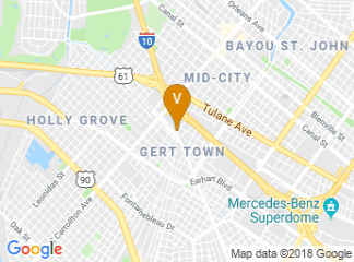 map of Xavier University of Louisiana