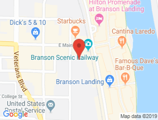 map of Hilton Branson Convention Center