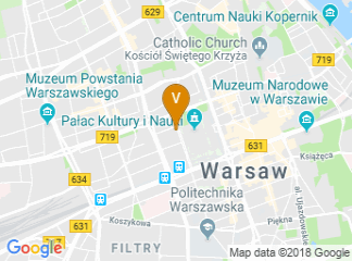 map of InterContinental Warsaw