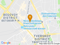 map of Holiday Inn Moscow - Lesnaya