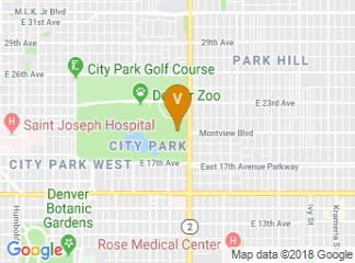 map of Denver Museum of Nature & Science