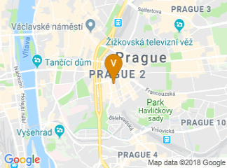 map of University of New York in Prague