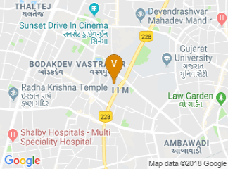 map of Indian Institute of Management Ahmedabad