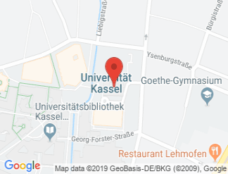 map of University of Kassel