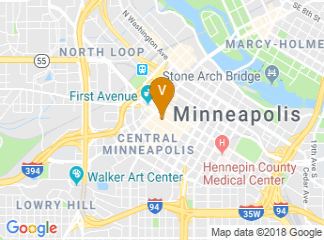 map of Radisson Blu Minneapolis Downtown