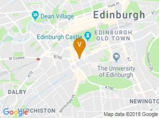 map of DoubleTree by Hilton Hotel Edinburgh City Centre