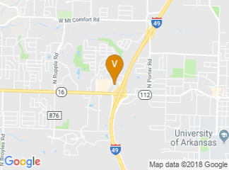 map of Hilton Garden Inn Fayetteville
