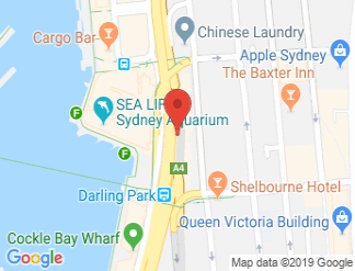map of Hyatt Regency Sydney