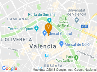 map of ADEiT - Foundation University - Business of the University of Valencia