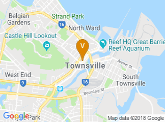 map of James Cook University, Townsville City Campus