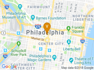 map of Le Meridien Philadelphia