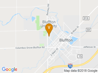 map of Bluffton University