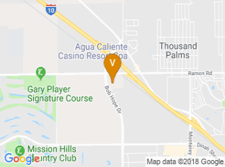 map of Agua Caliente Casino Resort & Spa