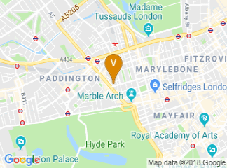 map of London Marriott Hotel Marble Arch