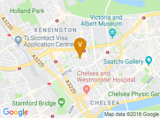 map of The Bentley Hotel London