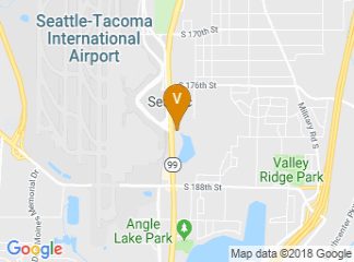 map of Radisson Hotel Seattle Airport