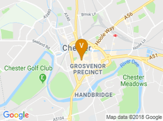 map of Chester Town Hall